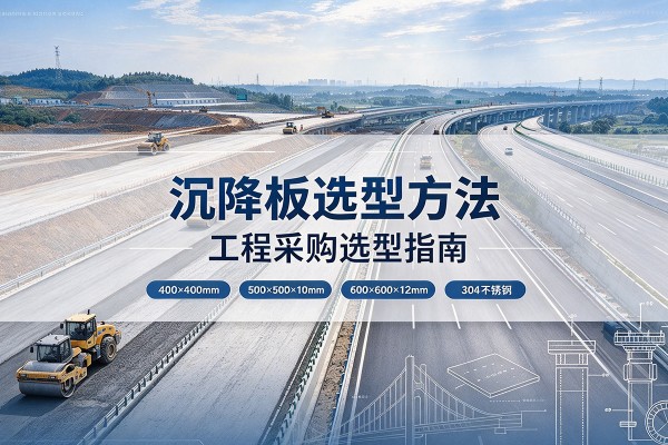 沿河沉降板选择方法