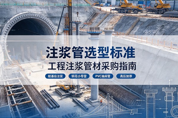 沿河注浆管选型标准