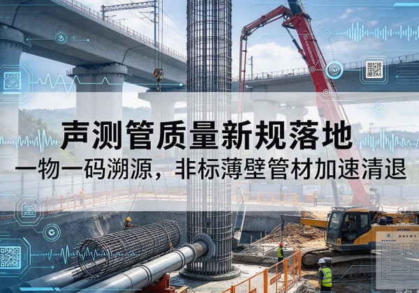 沿河声测管质量新规落地，一物一码溯源，非标薄壁管材加速清退