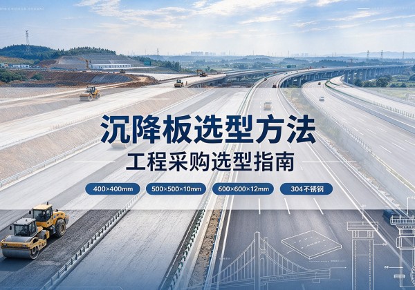沿河沉降板选择方法